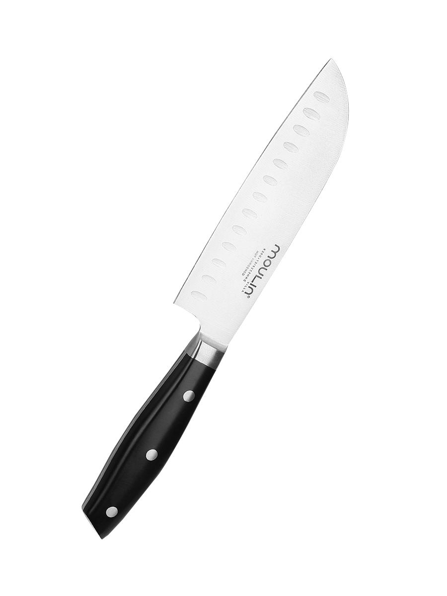 Нож Moulin Villa Mska-018 Aimi Сантоку 16.5 См, цвет черный