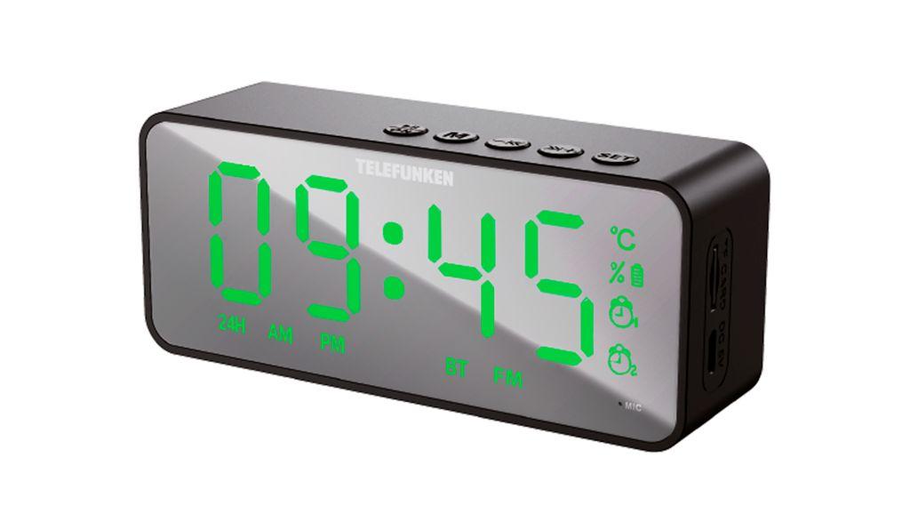 Настольные часы Telefunken Tf-1710, цвет черный 512972 - фото 1