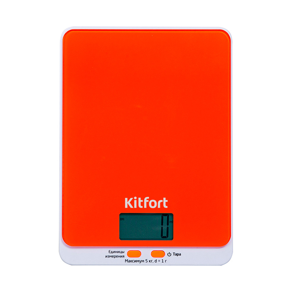Весы кухонные Kitfort Kt-803-5, цвет оранжевый