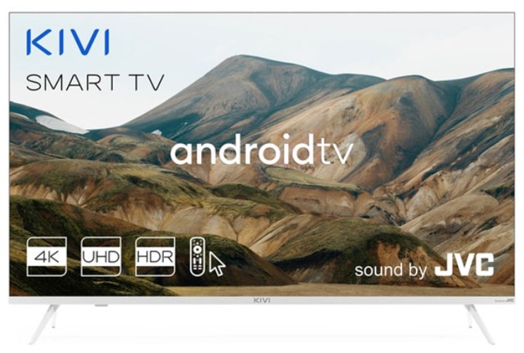 4K (Ultra HD) Smart телевизор Kivi 43u790lw, цвет белый 527787 - фото 1