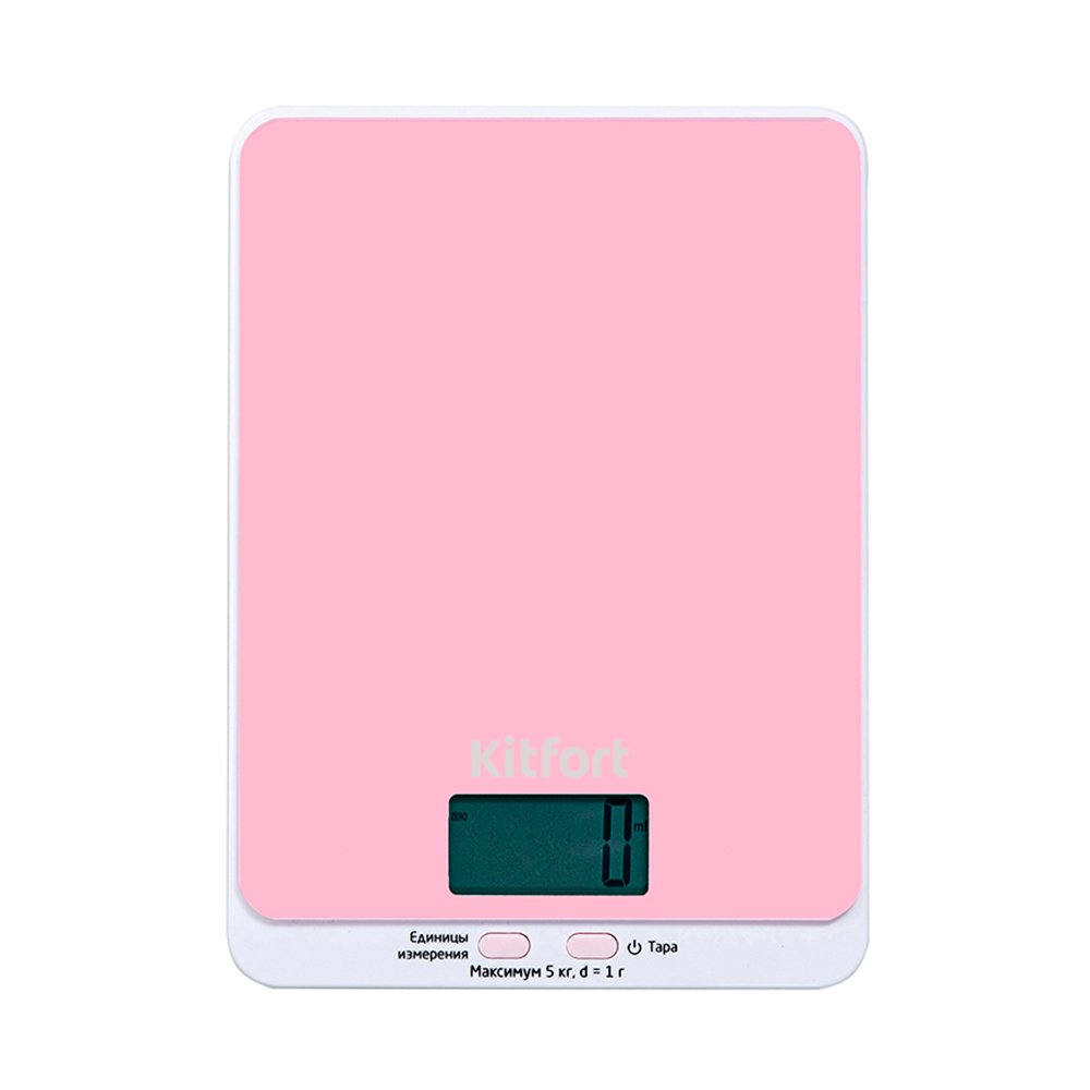 Весы кухонные Kitfort Кт-803-2, цвет розовый
