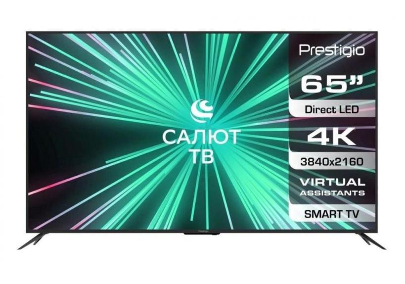 4K (Ultra HD) Smart телевизор Prestigio ptv65ss07x cis bk