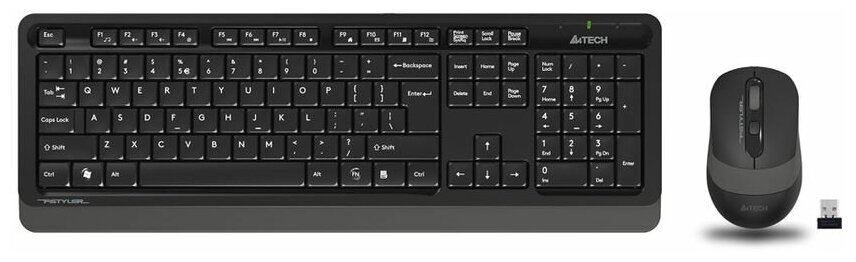 Клавиатура+мышь A4tech a4tech fstyler fg1010 черный/серый (fg1010 grey)
