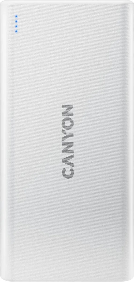Внешний аккумулятор Canyon Canyon Pb-106w Белый 10000 Mah (Cne-Cpb1006w) 536228 Canyon Pb-106w Белый 10000 Mah (Cne-Cpb1006w) - фото 1