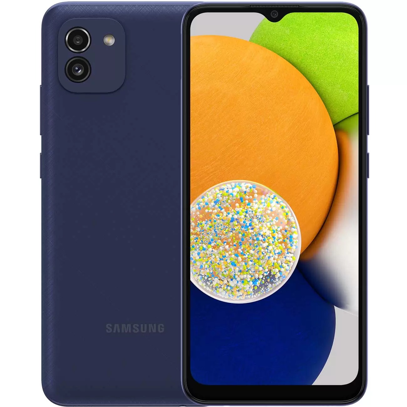 Смартфон Samsung Samsung Galaxy A03 3/32gb Blue /Sm-A035fzbdskz/, цвет синий 536391 Samsung Galaxy A03 3/32gb Blue /Sm-A035fzbdskz/ Unisoc t606 - фото 1