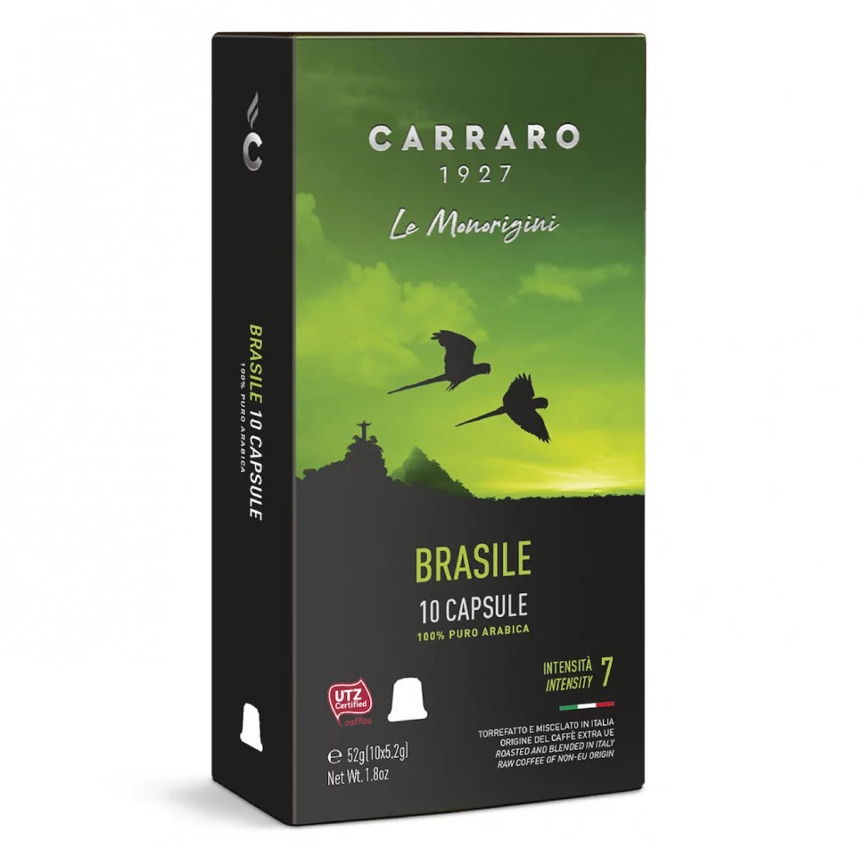 Капсулы для кофеварок Carraro Brasile 10шт 536755 - фото 1
