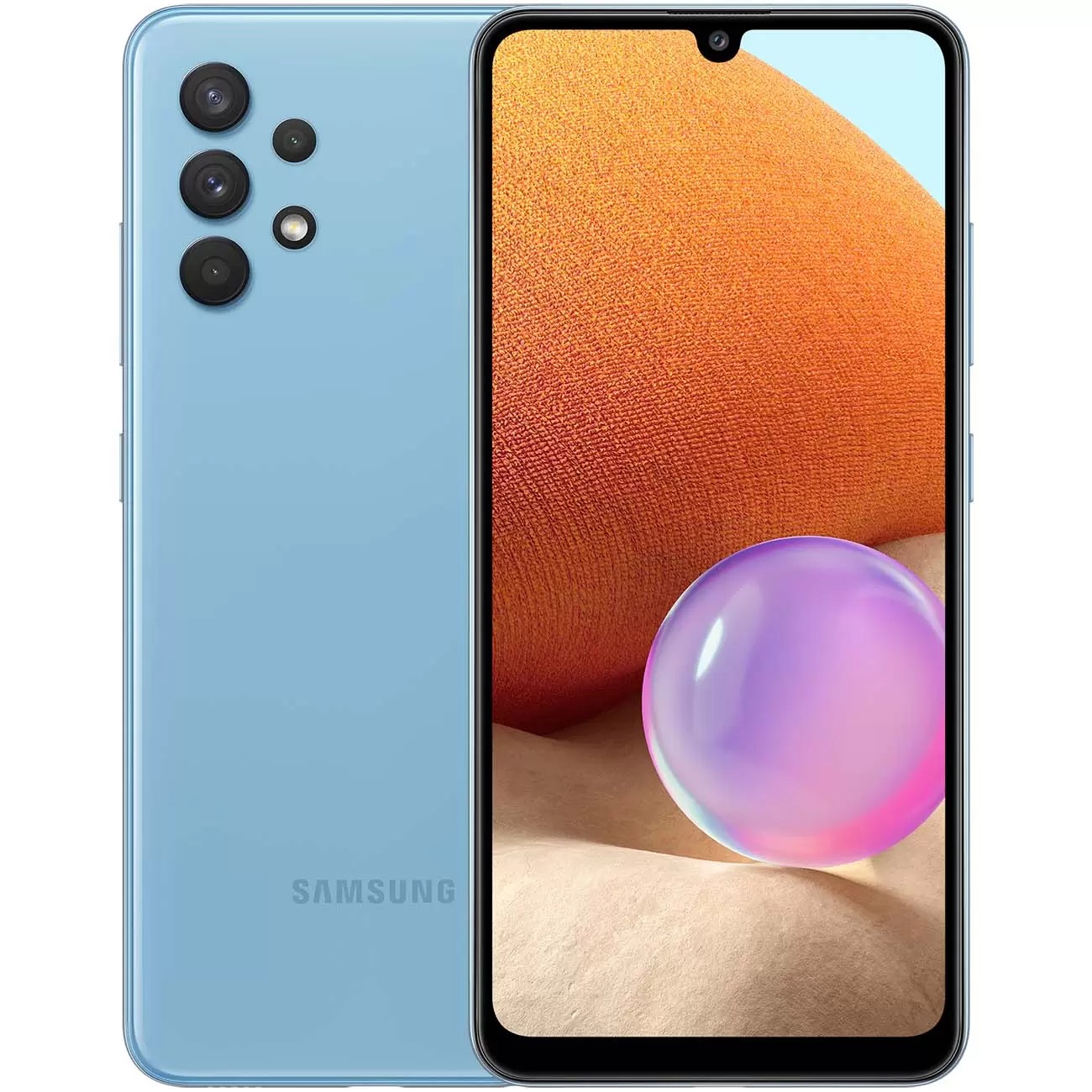 Смартфон Samsung Samsung Galaxy A32 6/128gb Sm-A325f Blue Пи, цвет синий 537907 Samsung Galaxy A32 6/128gb Sm-A325f Blue Пи Helio G80 - фото 1