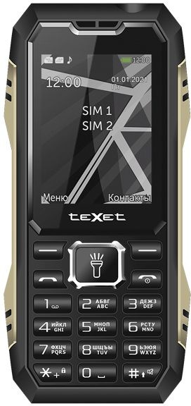 Мобильный телефон Texet Tm-D424 Черный