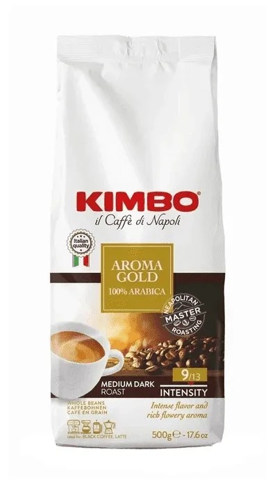 Кофе в зернах Kimbo Kimbo Aroma Gold 1 Кг 548404 - фото 1