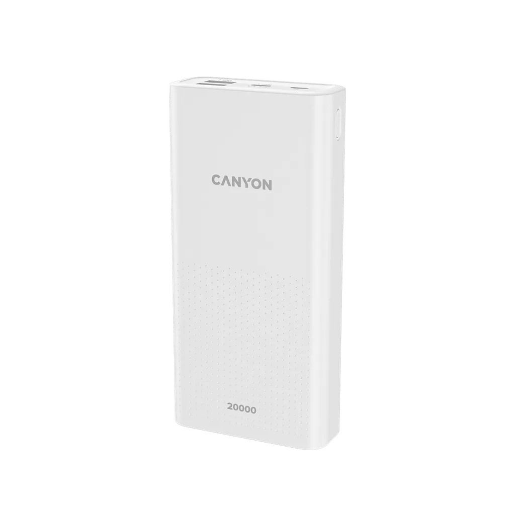 Внешний аккумулятор Canyon Pb-2001 20 000 Мач Cne-Cpb2001w, цвет белый