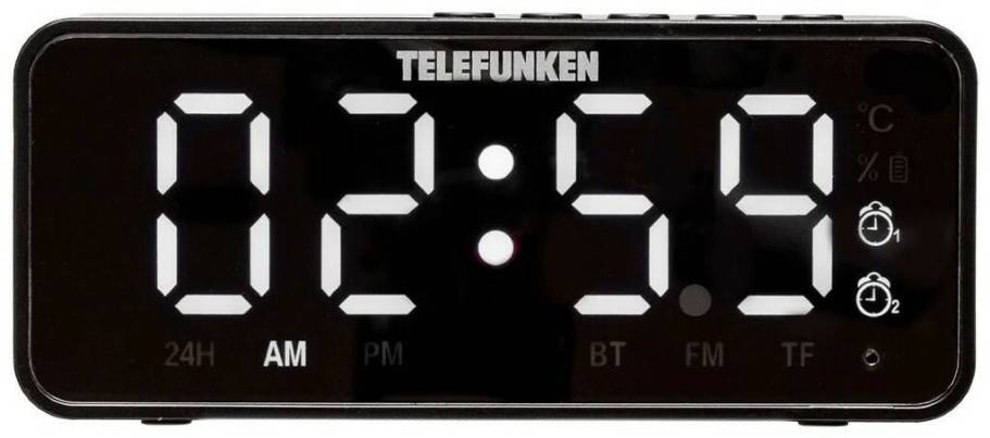 Настольные часы Telefunken Tf-1710(Черный С Белым)