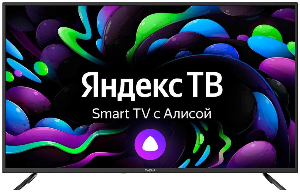 4K (Ultra HD) Smart телевизор Digma dm-led43ubb31 smart яндекс.тв черный - фото 1