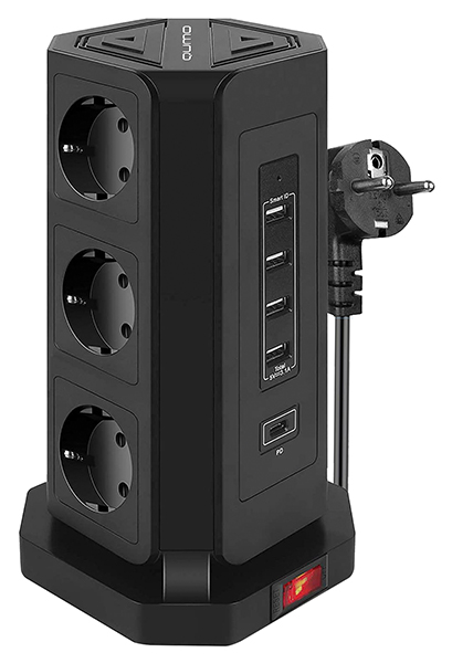 Сетевой фильтр с USB Qumo qumo power tower pro pd 8sp4u (p-0004)