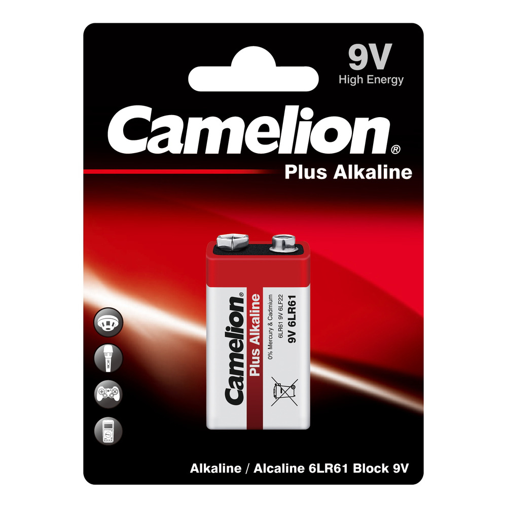 Батарейка Camelion camelion 6lr61 plus alkaline bl-1 - фото 1