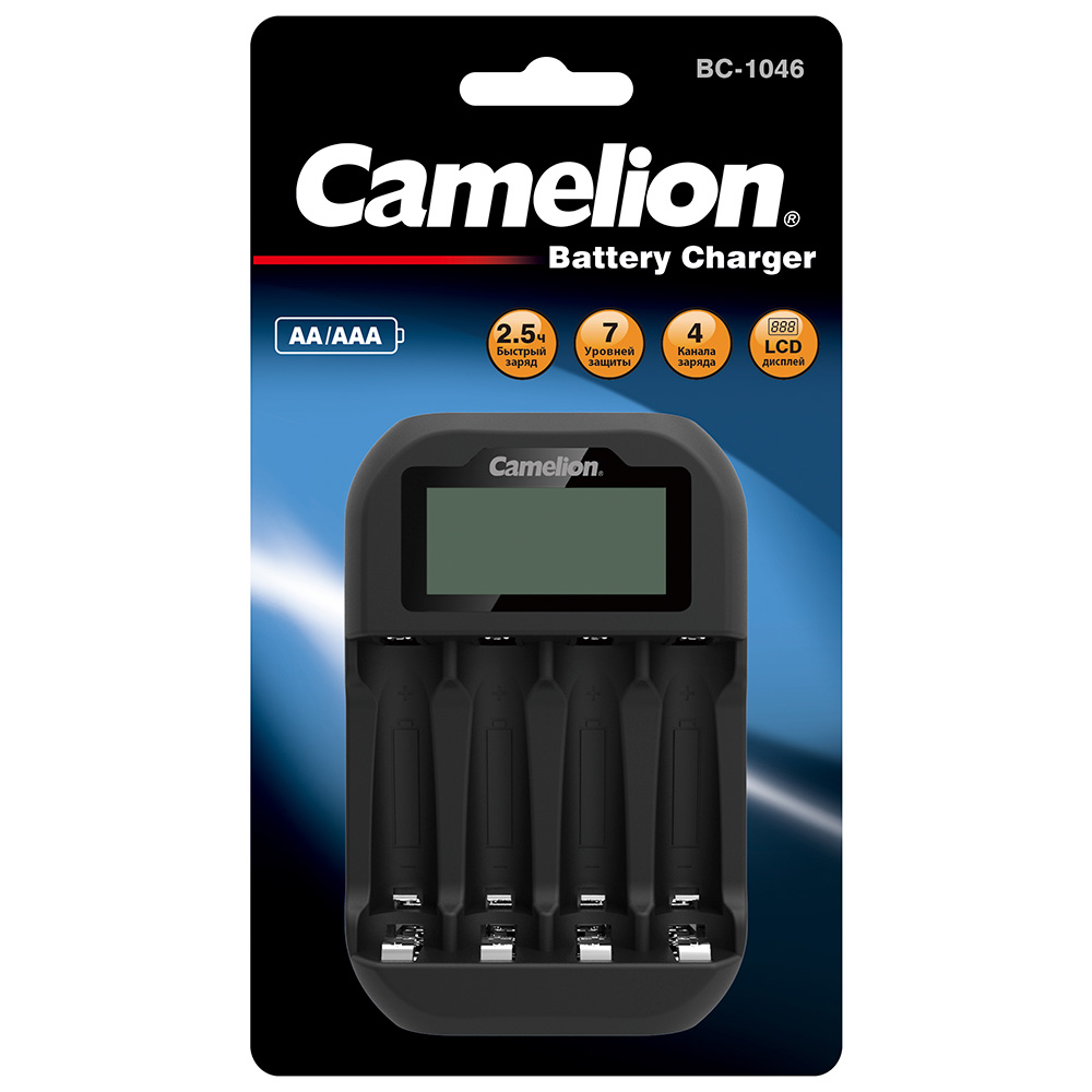 Зарядное устройство Camelion camelion bc-1046 (быстрое зарядное устр-во с индикацией)