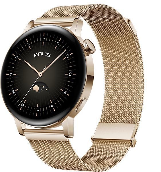 Смарт часы Huawei watch gt 3 golden milanese strap (milo-b19t)