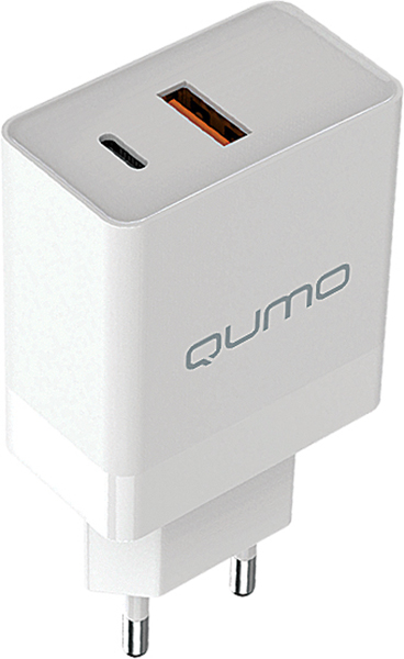 Зарядное устройство Qumo qumo energy pd 20w type-c pd+usb-a qc3.0