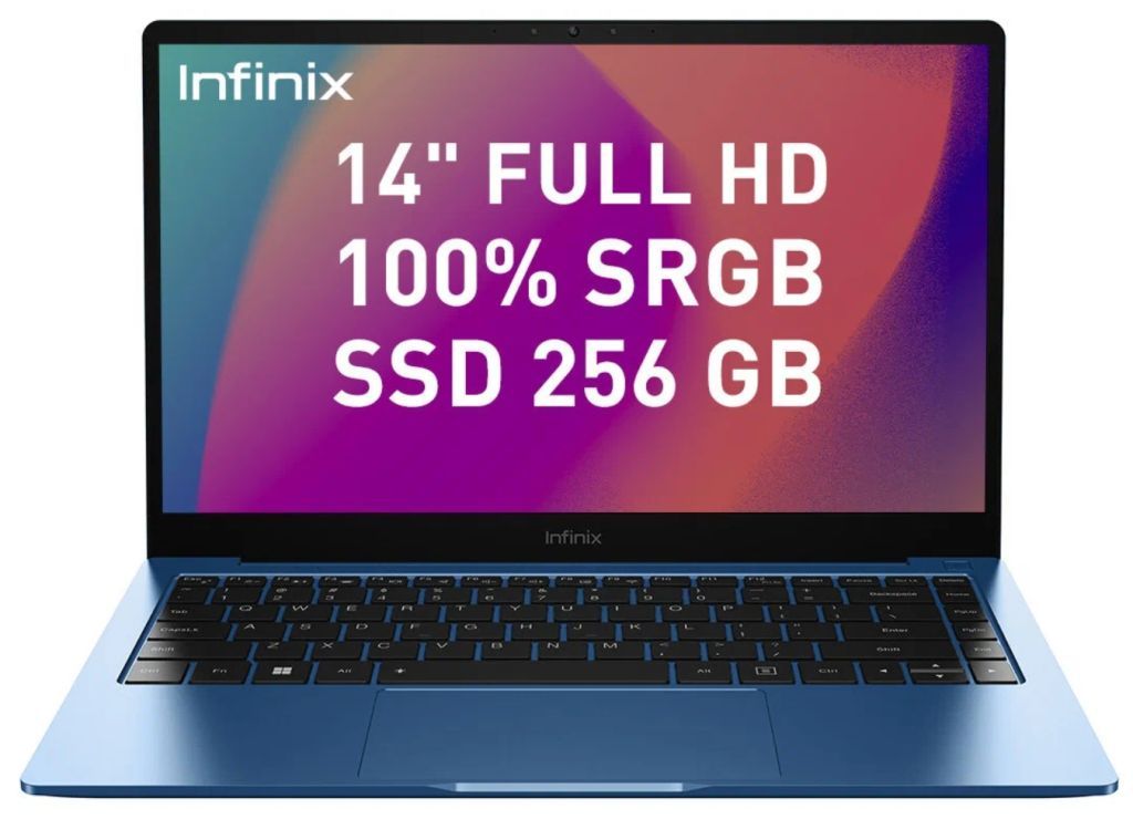Ноутбук для работы Infinix infinix inbook x2 /intel core i5-1155g7/8gb/512gb/14 fhd ips/win11 синий