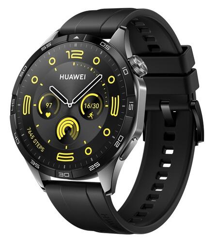 Смарт часы Huawei watch gt 4 black fluoroelastomer strap (phoinix-b19f)
