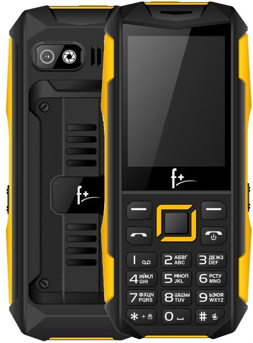 Мобильный телефон F+ + pr240 black-yellow + pr240 black-yellow - фото 1