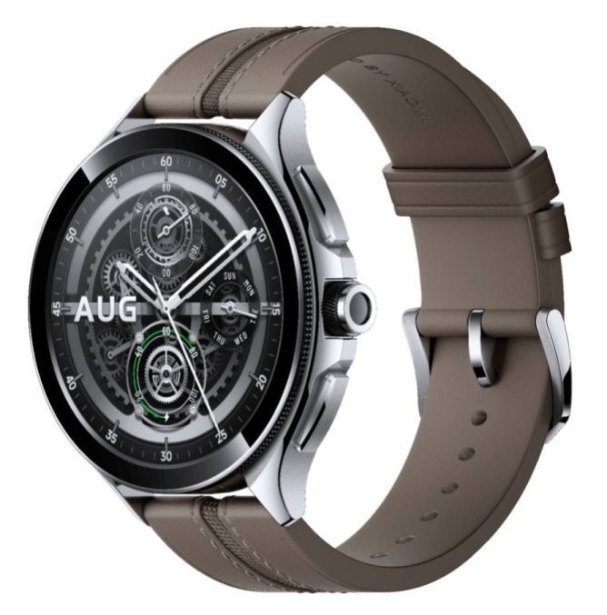 Смарт часы Xiaomi xiaomi watch 2 pro silver case with brown leather strap (m2234w1/bhr7216gl)