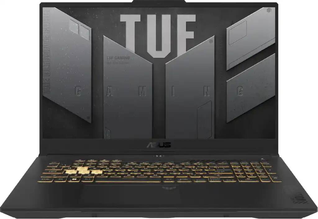 Ноутбук игровой Asus tuf fx707zv4-hx076/90nr0fb5-m004h0/core i7-12700h/16gb/512gb/rtx4060 8gb/17.3 fhd ips/dos серый