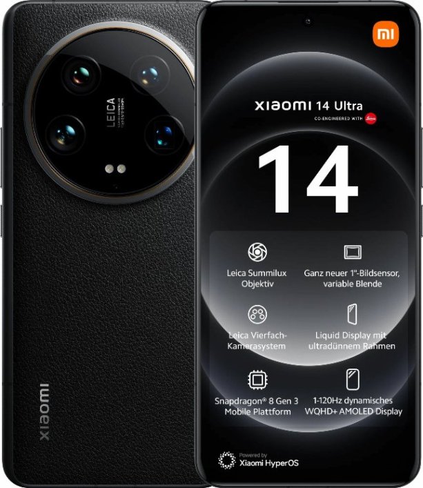 Смартфон Xiaomi 14 ultra 16/512gb black 14 ultra 16/512gb black - фото 1