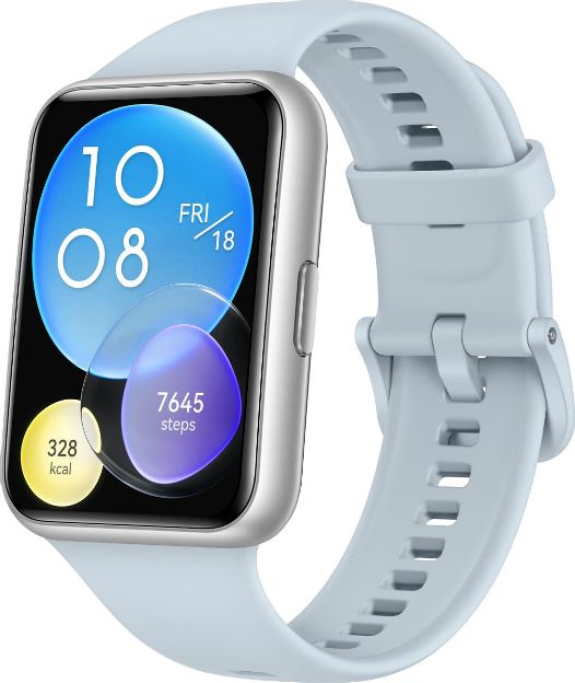 Смарт часы Huawei watch fit 2 isle blue silicone strap (yoda-b09s) watch fit 2 isle blue silicone strap (yoda-b09s) - фото 1