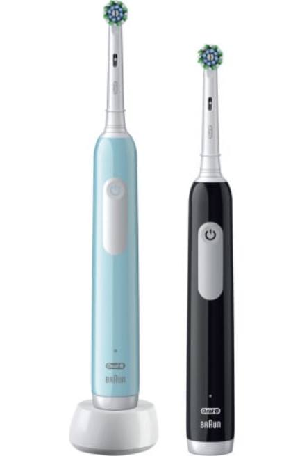 Зубная щетка электрическая Oral-B pro 1 (500) duo/d305.523.3h черная/бирюзовая