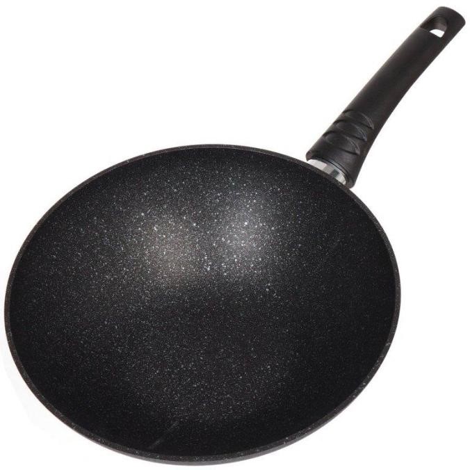 Сковорода WOK Kukmara свкмт280а wok (темный мрамор) свкмт280а wok (темный мрамор) - фото 1